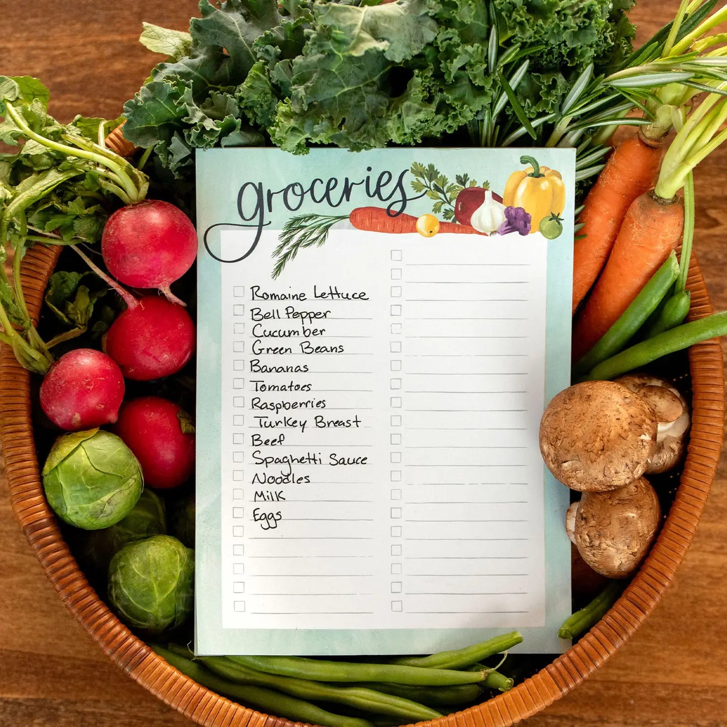 In the Garden Groceries Notepad