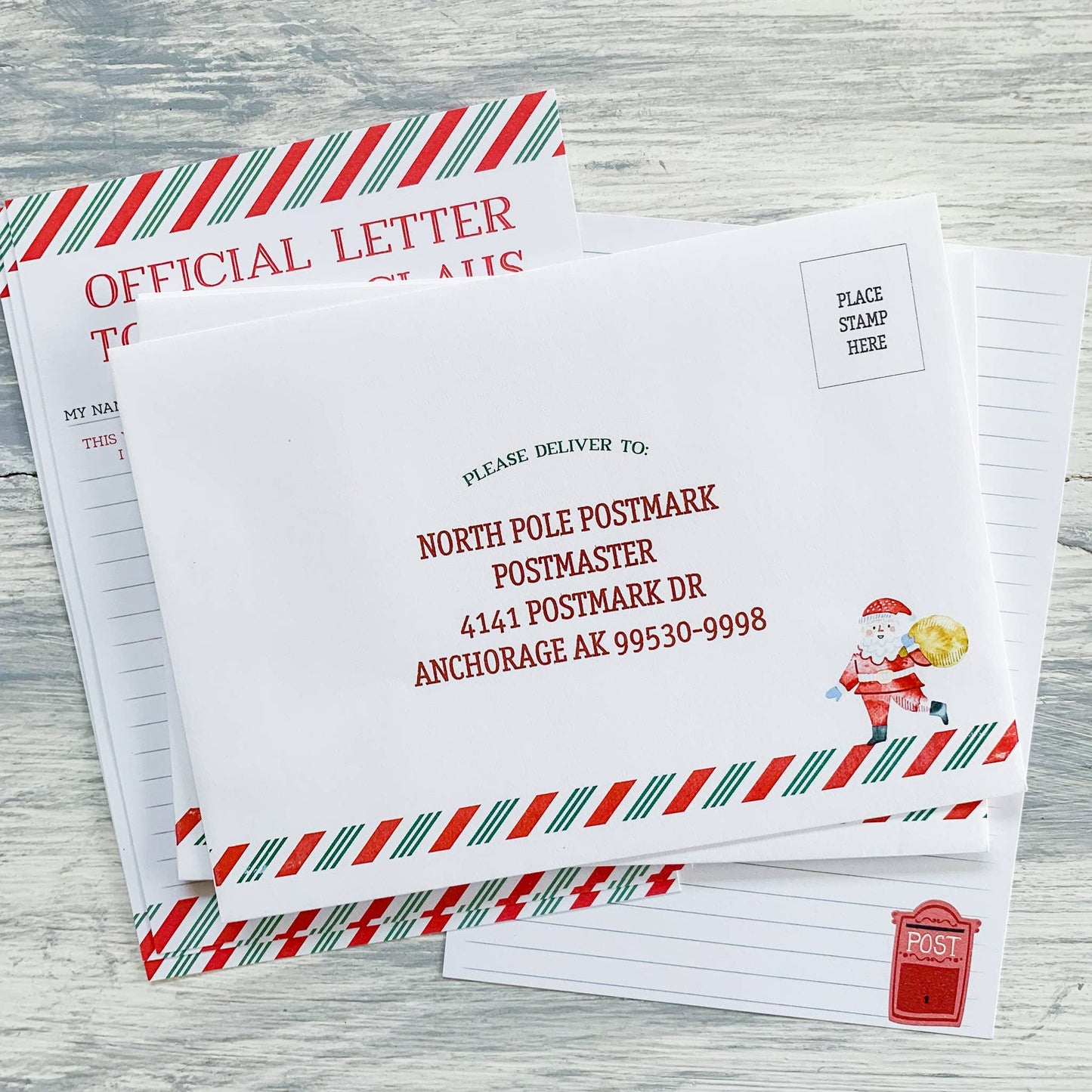 Santa Mail Kit - Christmas Writing Kit