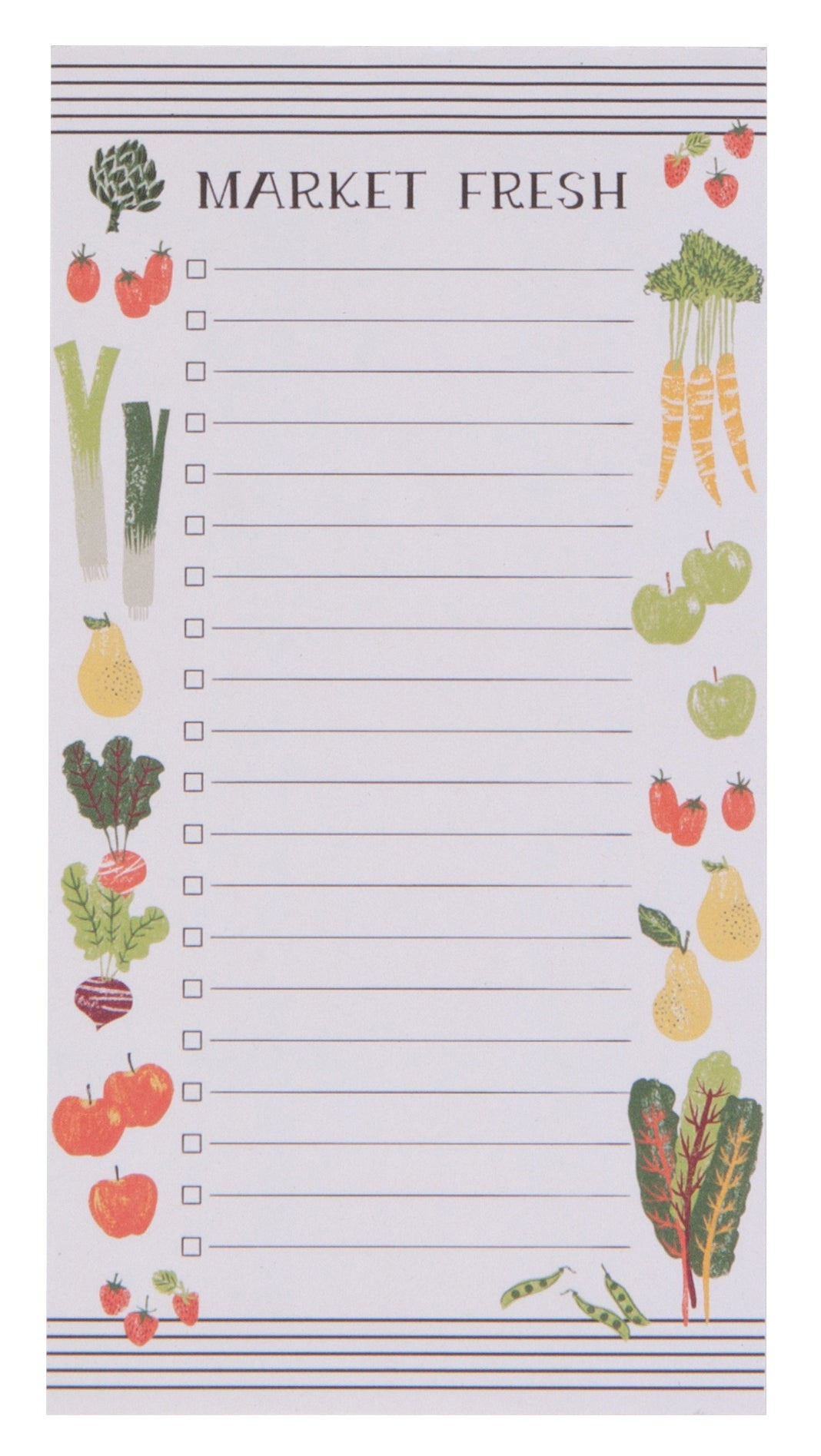 Farmers Market List It Magnetic Notepad