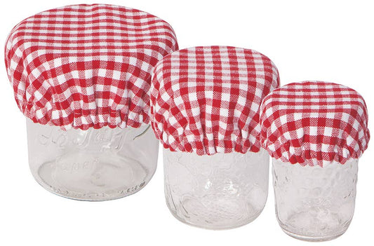 Gingham Mini Bowl Cover Set of 3